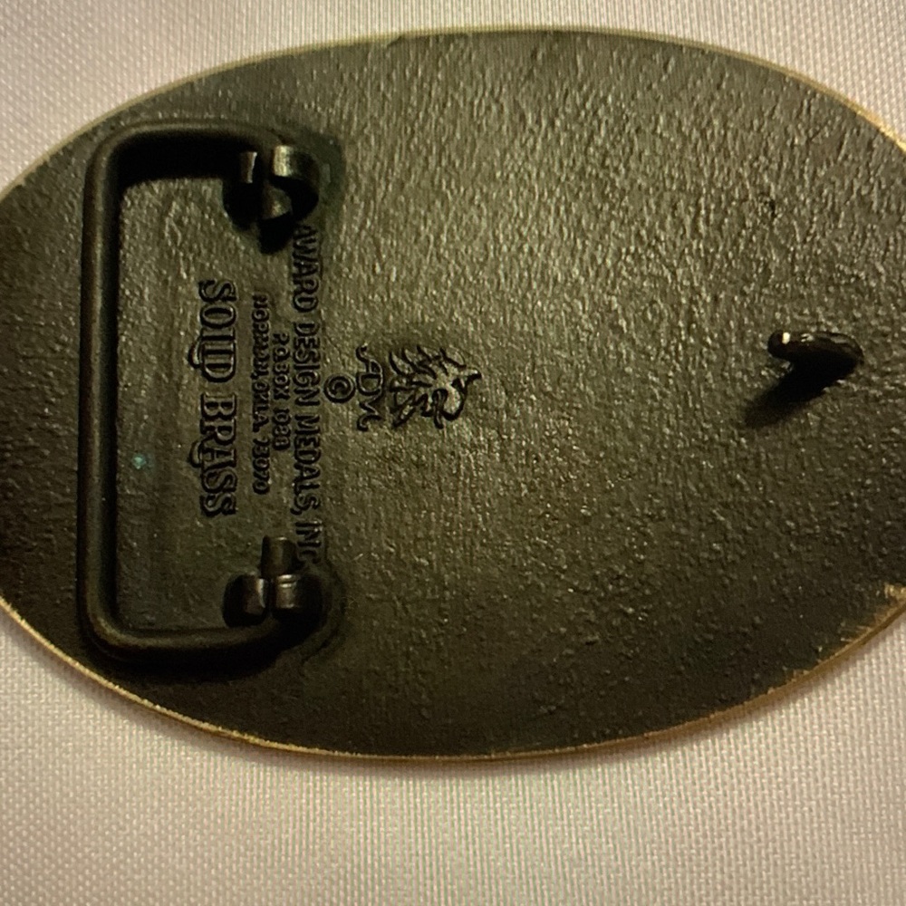Award Design Medals Vintage Locomotive Belt Buckle - Picture 2 of 10